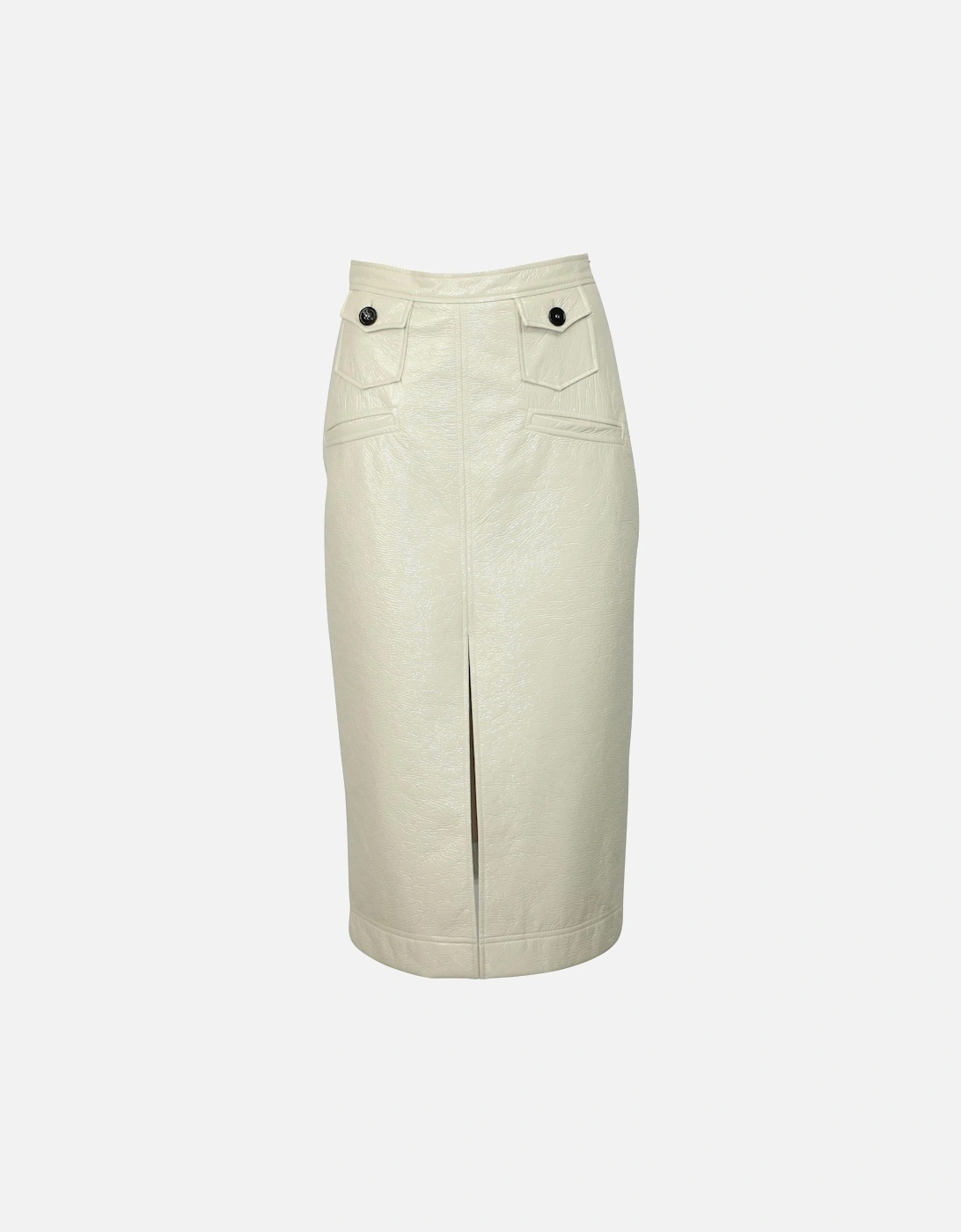 Patent Leather Midi Pencil Skirt, 6 of 5