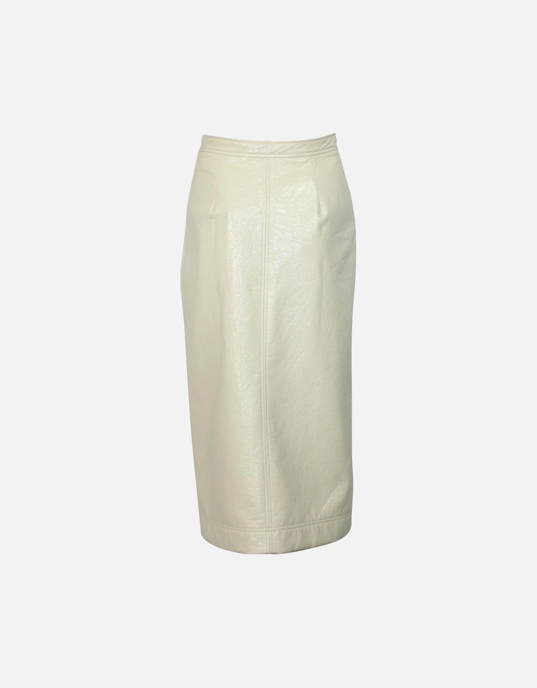 Patent Leather Midi Pencil Skirt