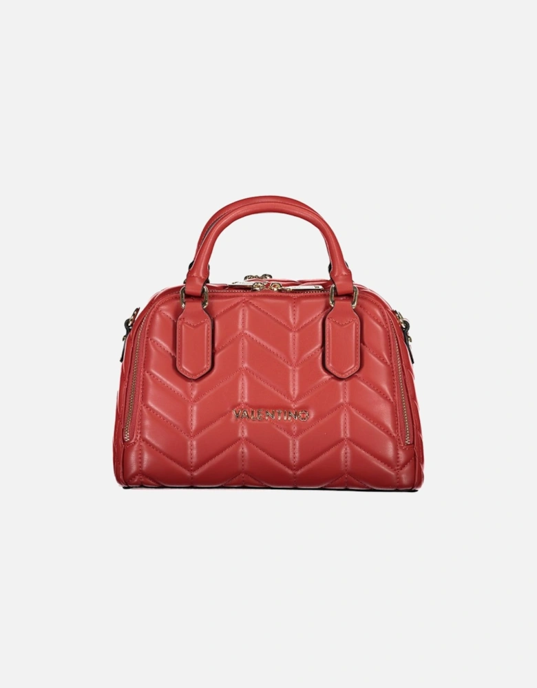 Chic Polyethylene Handbag with Versatile Straps and Secure Zip Closure