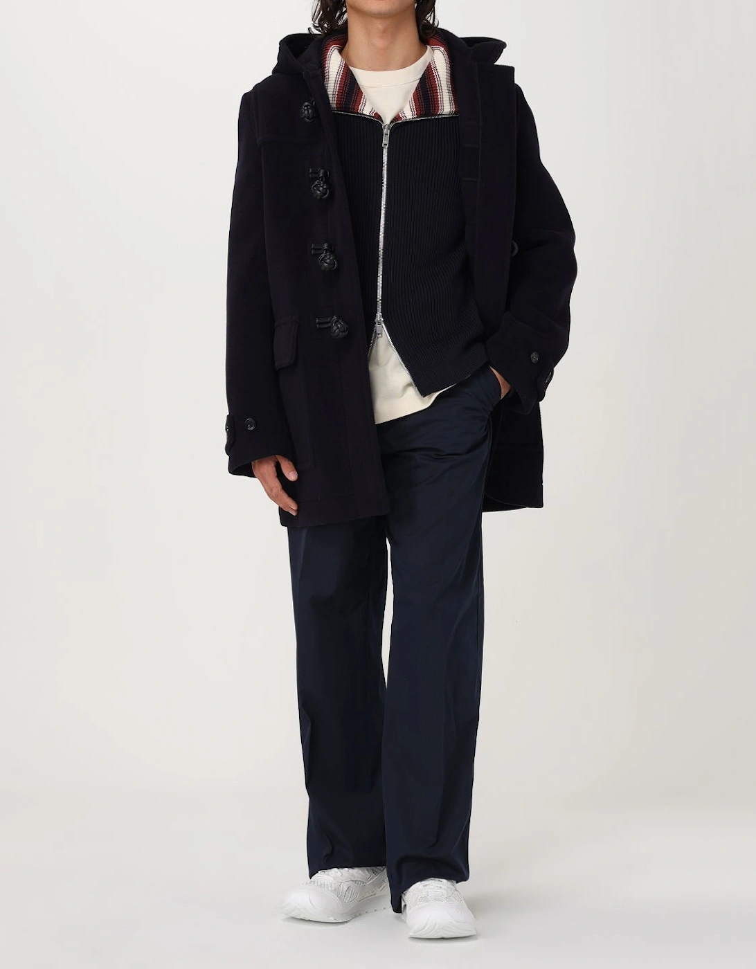 Hooded Wool Duffel Coat