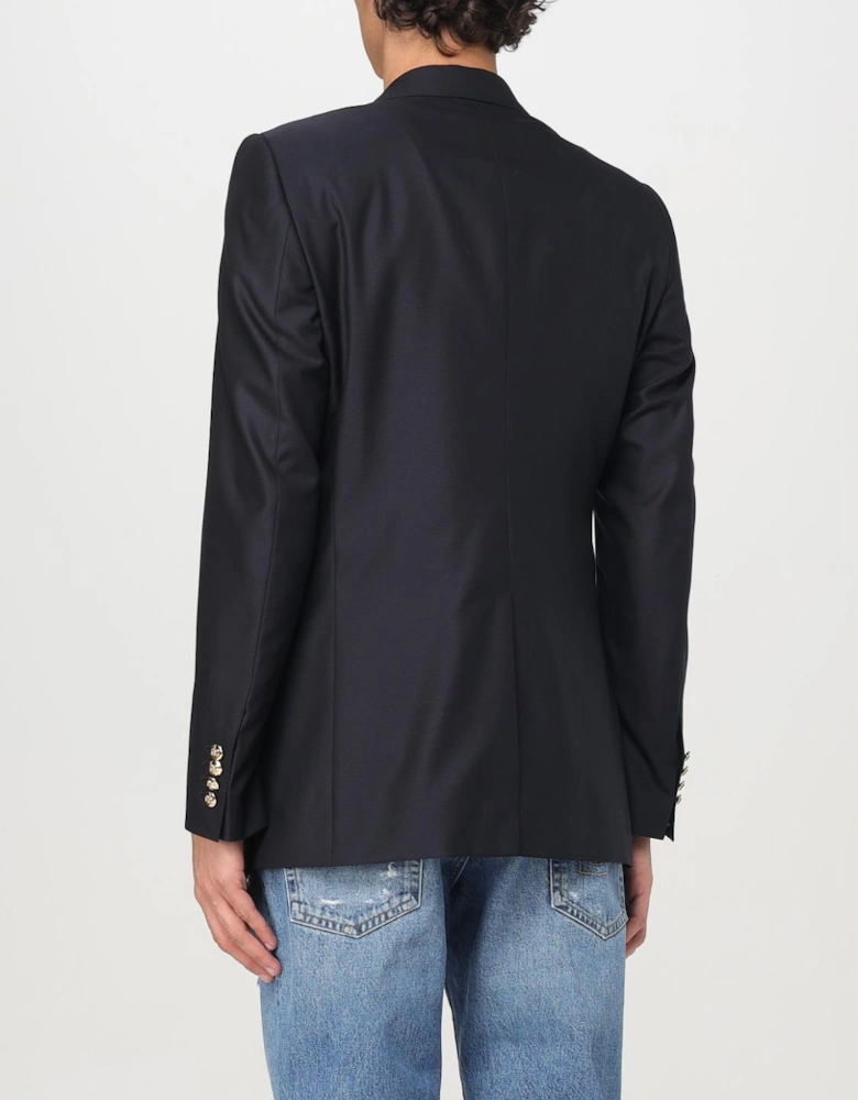 Embroidered Crest Blazer