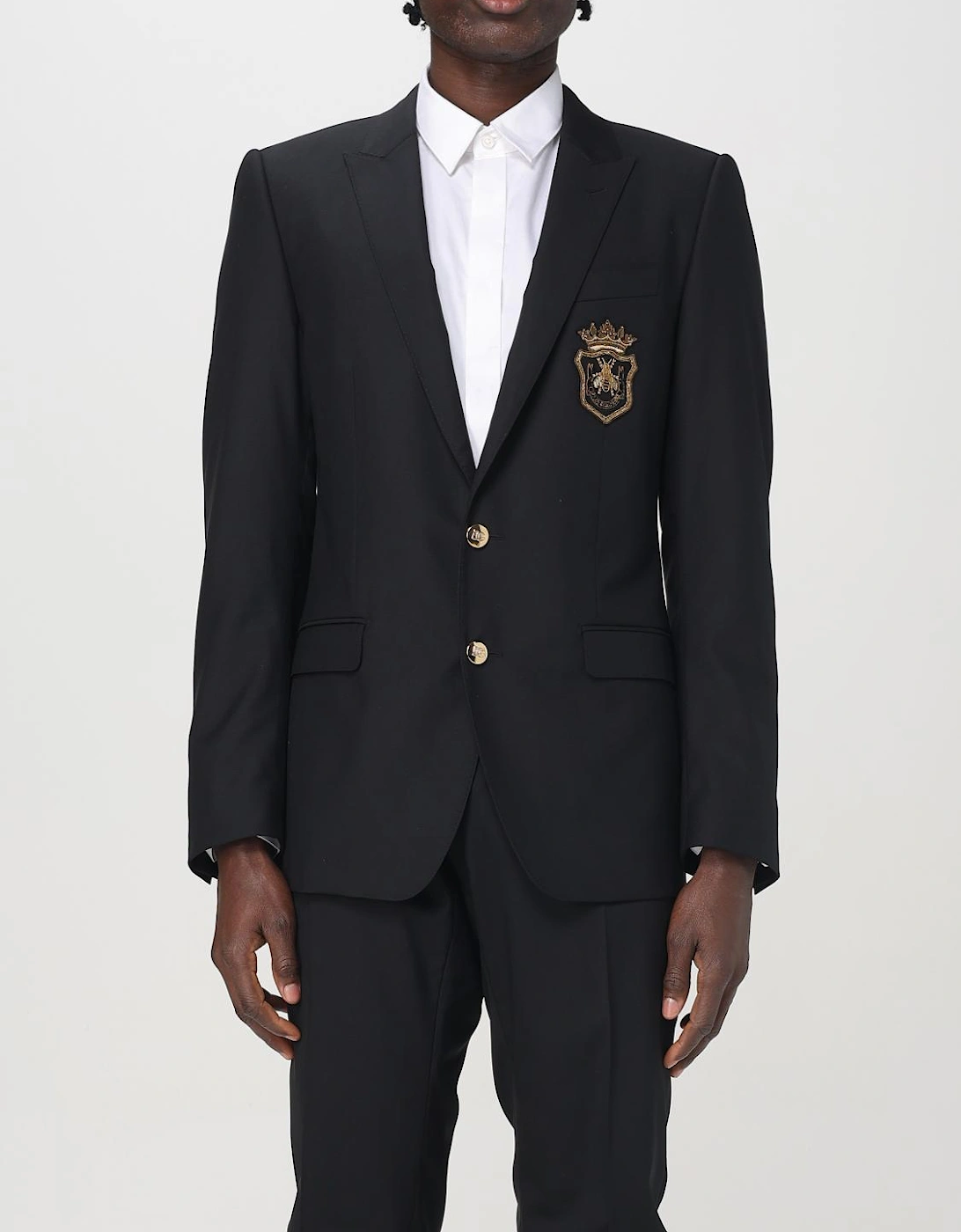 Embroidered Crest Blazer