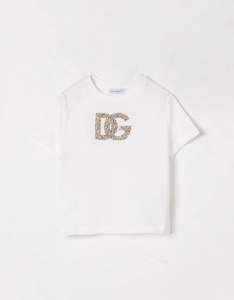 Girls Embellished Logo TShirt