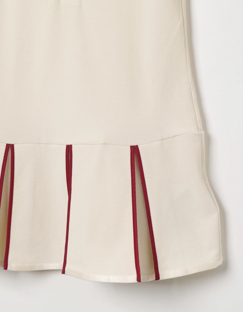 Kids Polo Dress Ribbed Texture