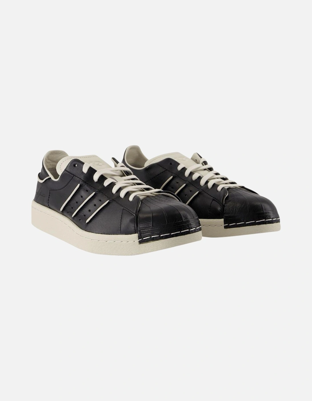 Leather Upper Low-Top Lace-Up Trainers for Everyday Wear