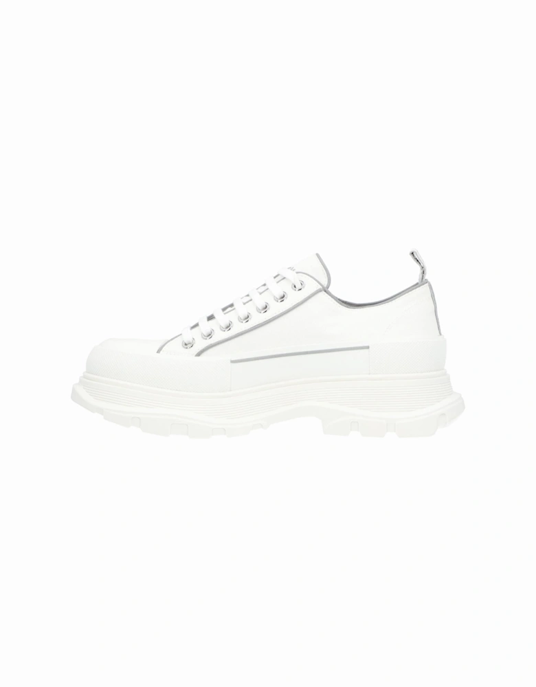 Lace-Up Low-Top Sneakers with Rubber Sole
