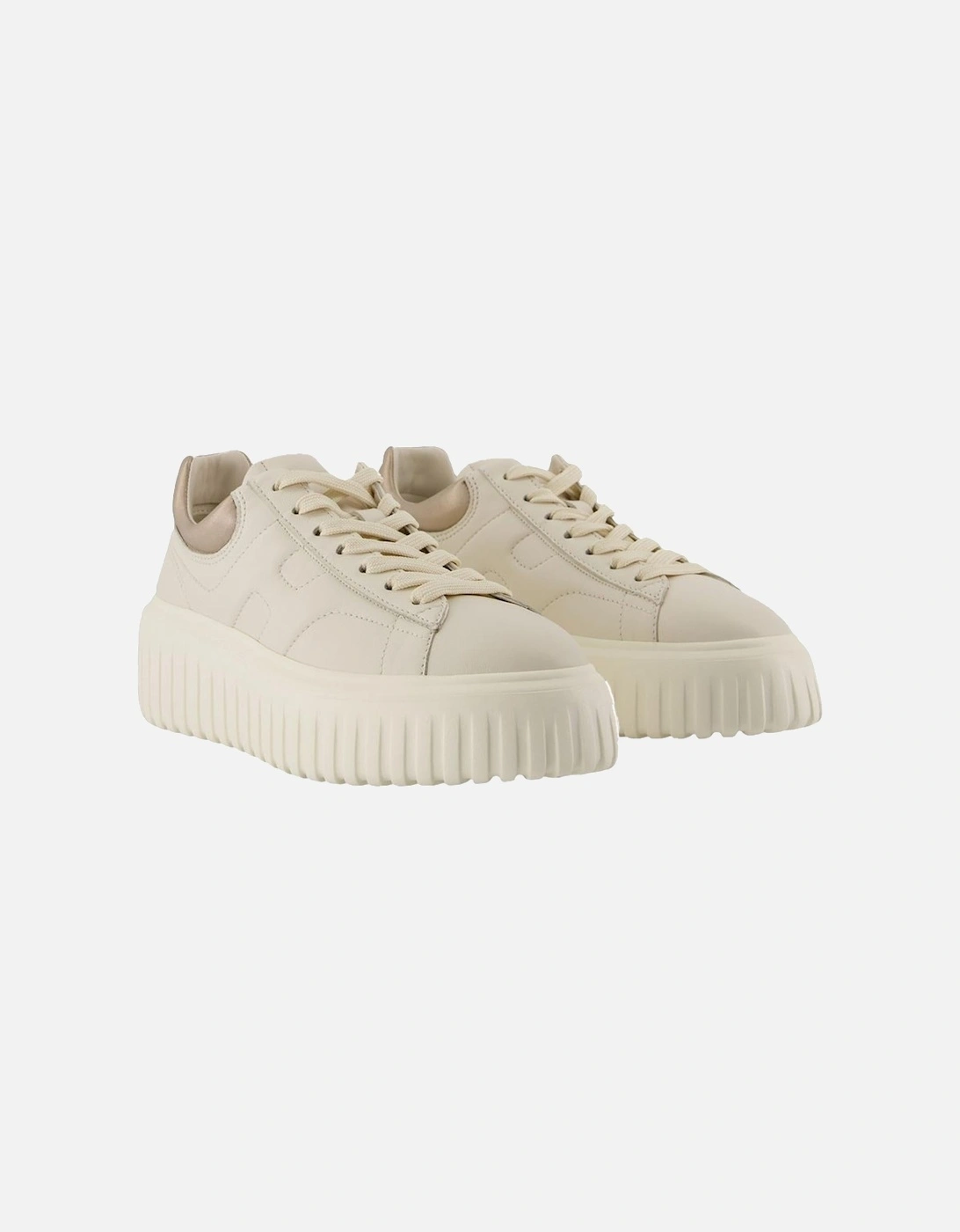 Comfortable Leather Upper Lace-Up Casual Shoes with Rubber Sole
