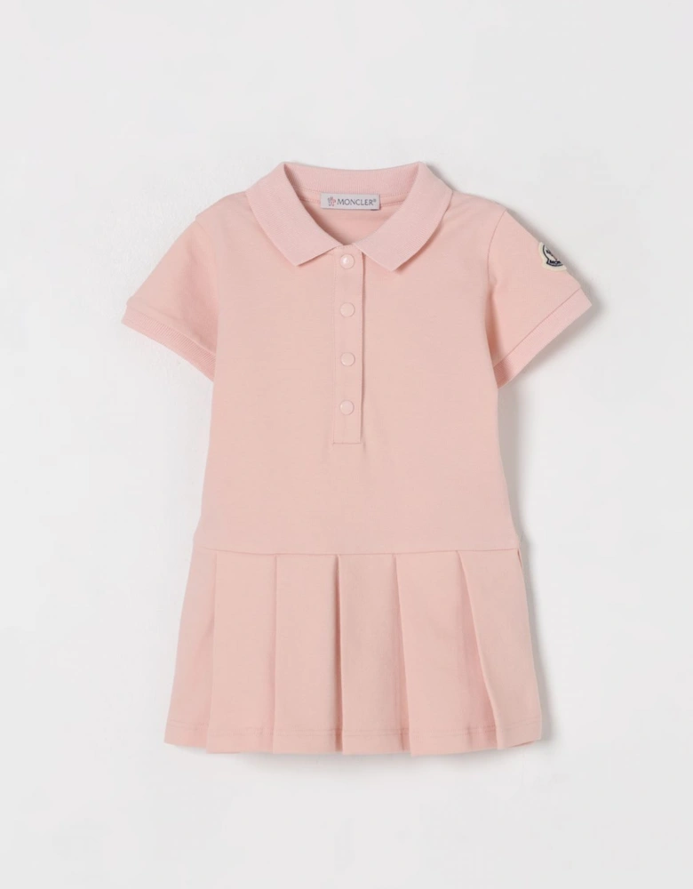 Pleated Polo Dress