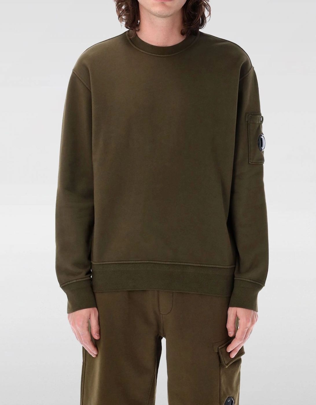 Crew Neck Sweatshirt Lens Goggle Pocket, 5 of 4