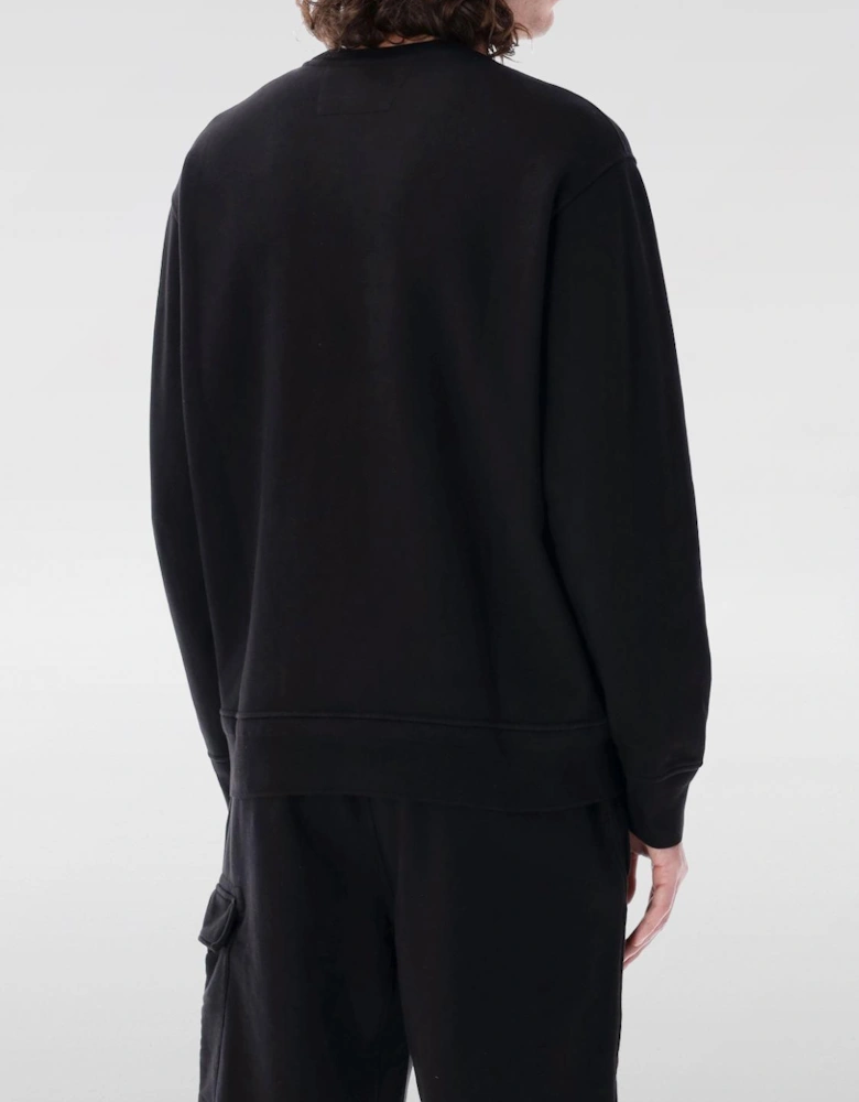Crew Neck Sweatshirt Lens Goggle Pocket