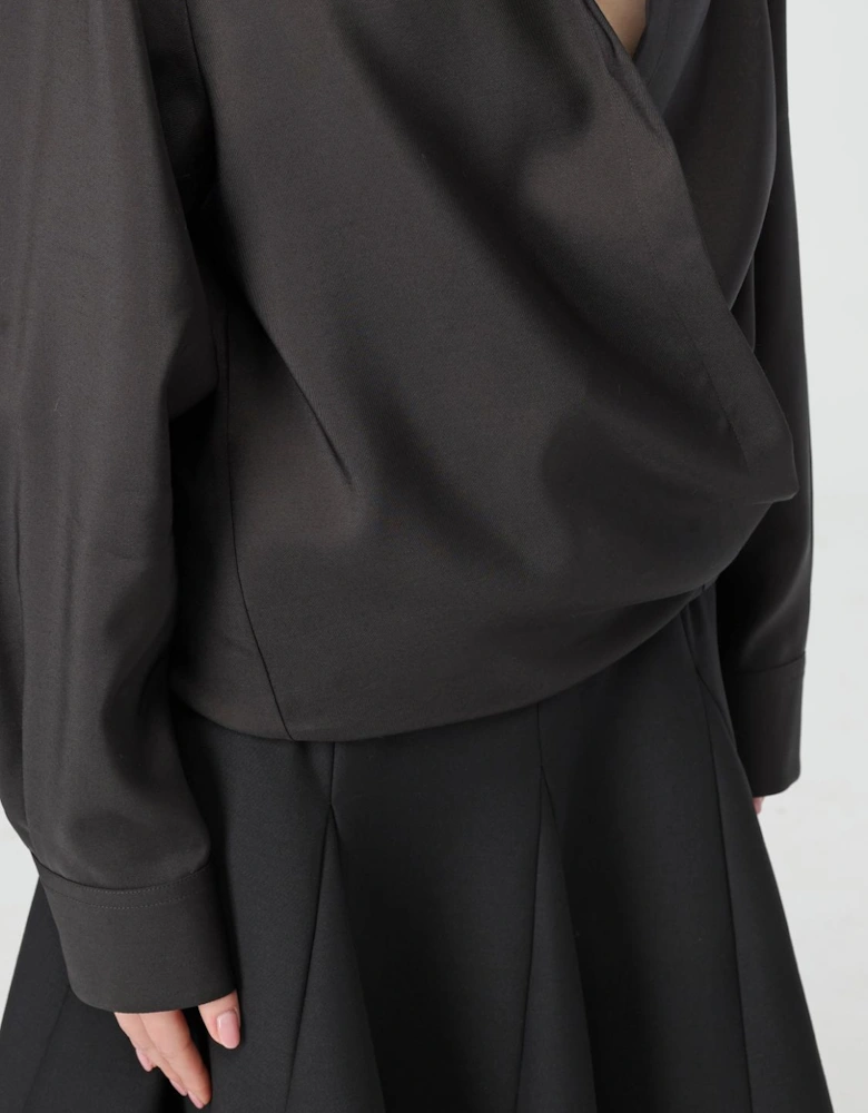 Asymmetrical Wrap Shirt