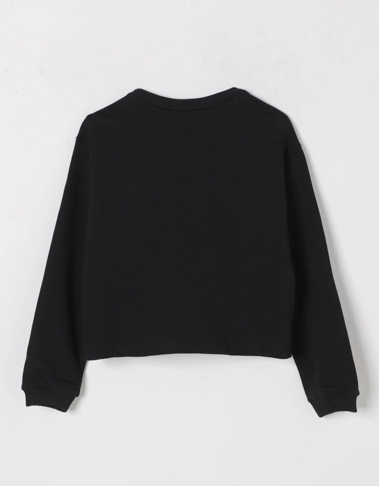 CrystalEmbellished Crew Neck Sweatshirt