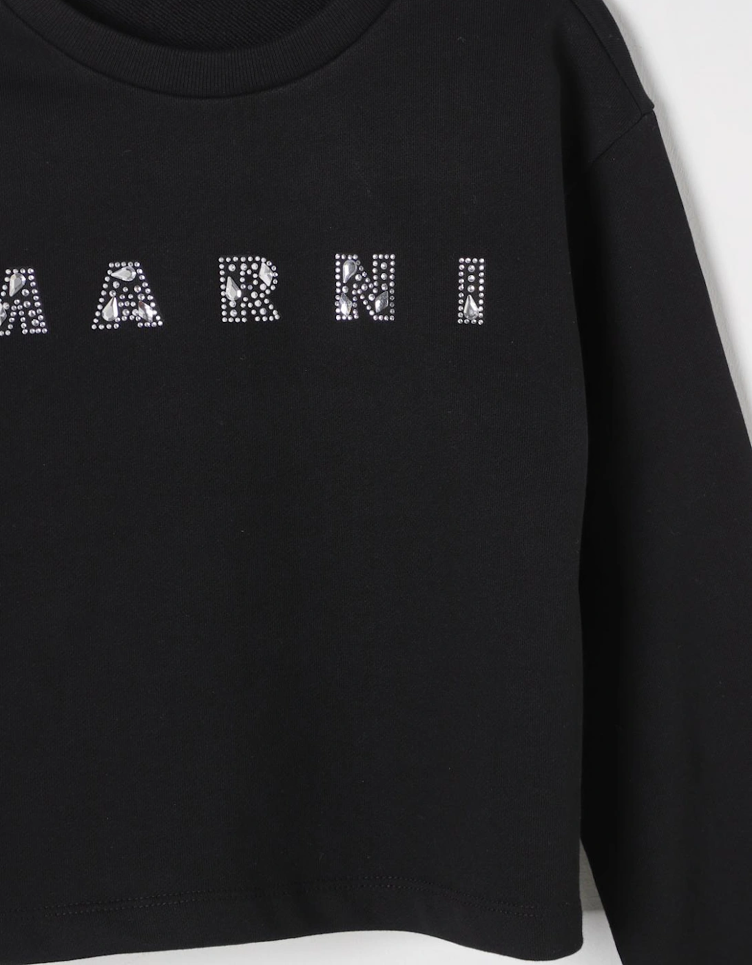 CrystalEmbellished Crew Neck Sweatshirt