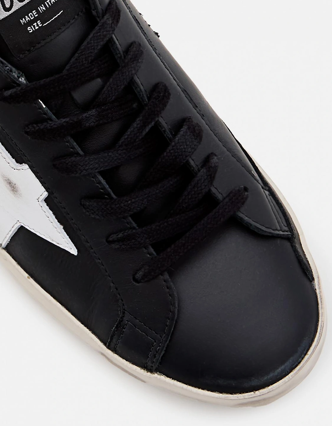 Superstar Sneaker Distressed Leather