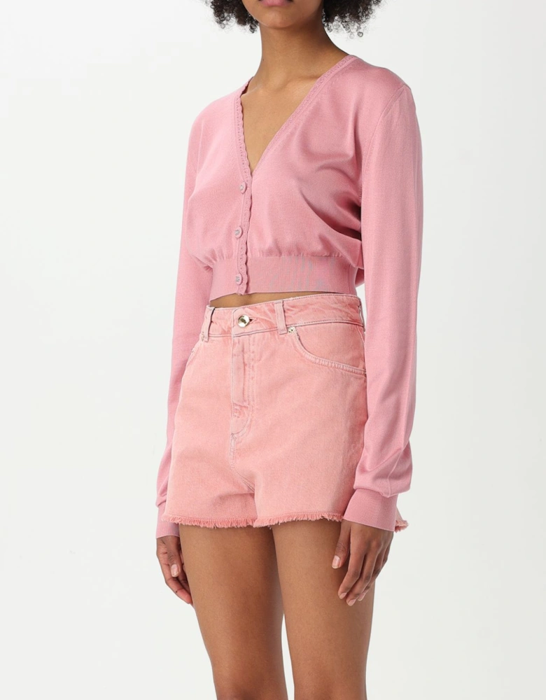 Cropped Knit Cardigan