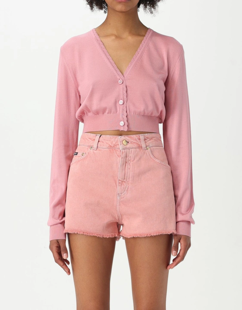 Cropped Knit Cardigan