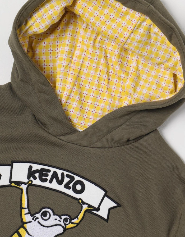 Kids Frog Appliqu Hoodie