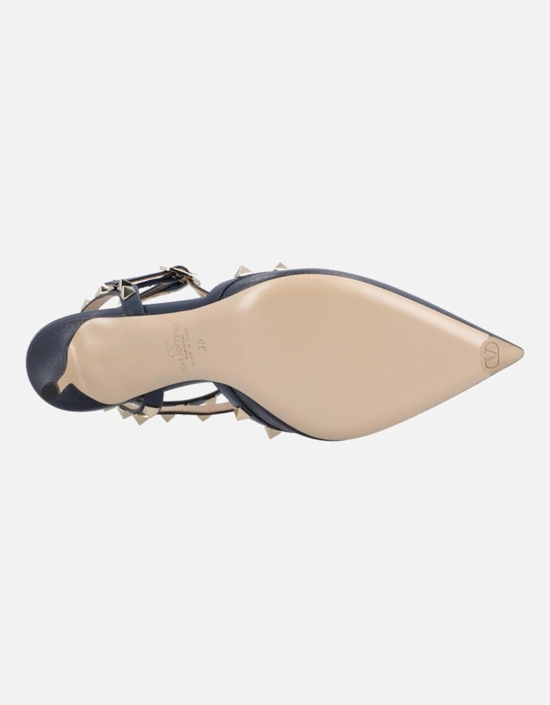 Elegant Pointed Toe Heels with Studded Ankle Straps for Formal Occasions