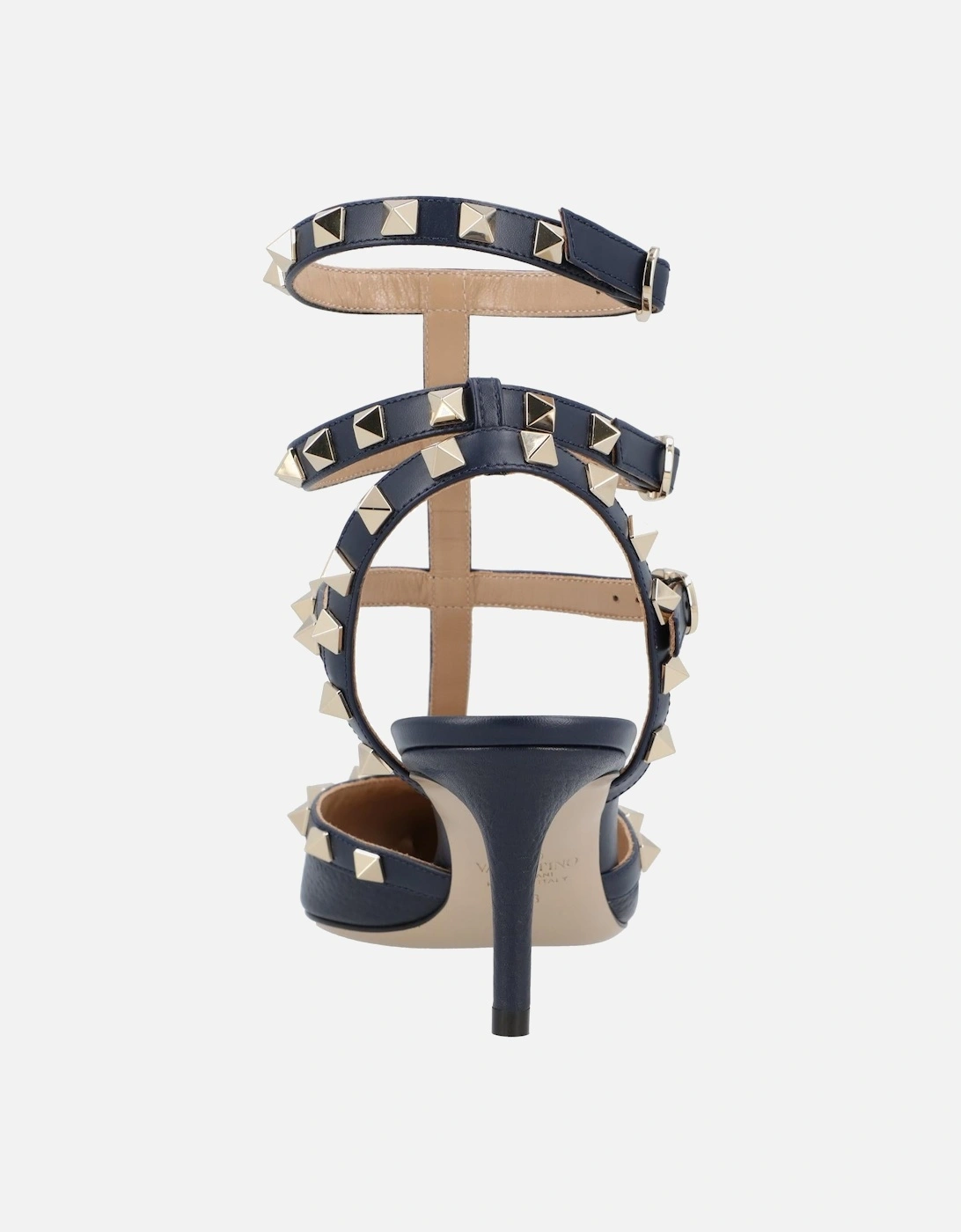 Elegant Pointed Toe Heels with Studded Ankle Straps for Formal Occasions