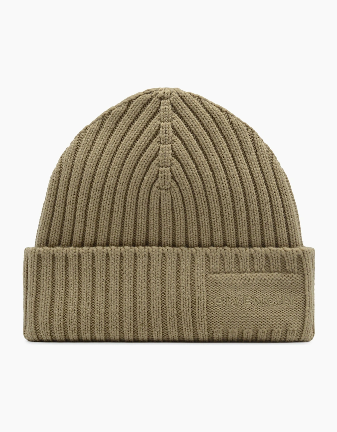 Givenchy Givenchy Men's Ribbed Wool Beanie Beige - Cream