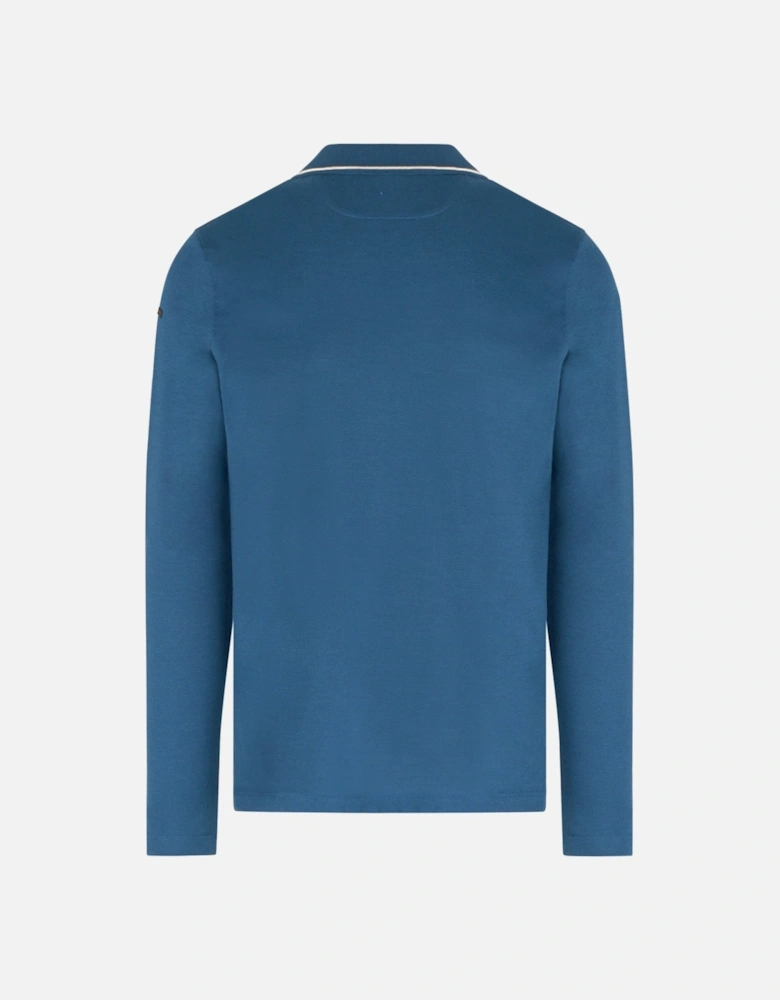 X Soft Piquet Ls Polo Blue
