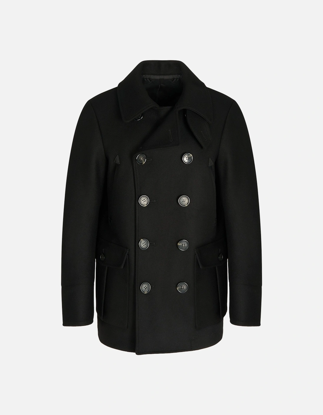 Felted Wool Peacoat Black, 7 of 6