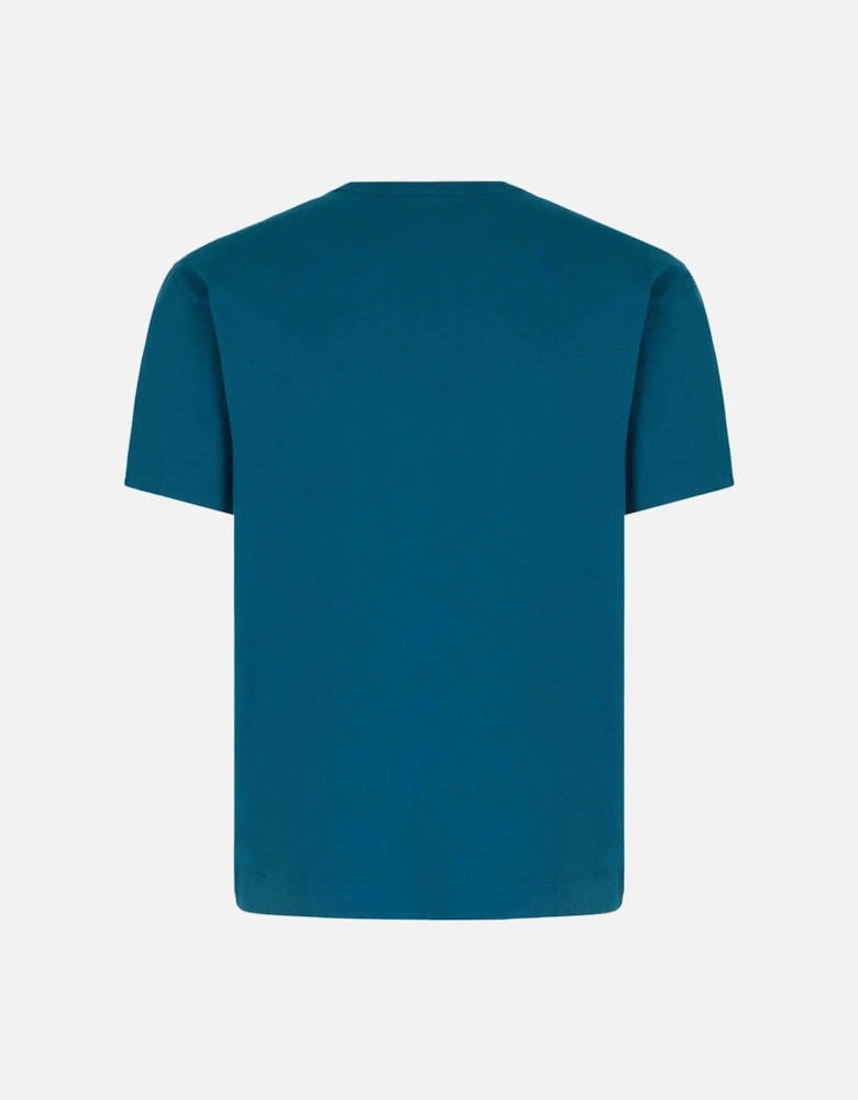 Gladstone Embroidered Disc T-shirt Blue