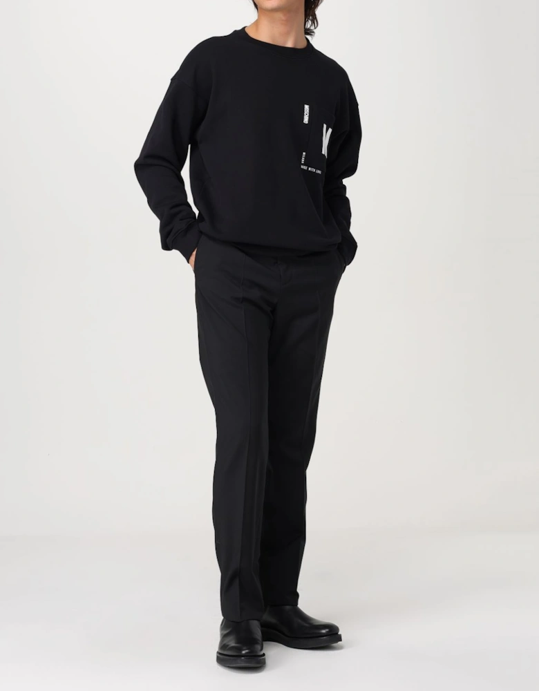 Logo Sweatshirt Pocket Detail