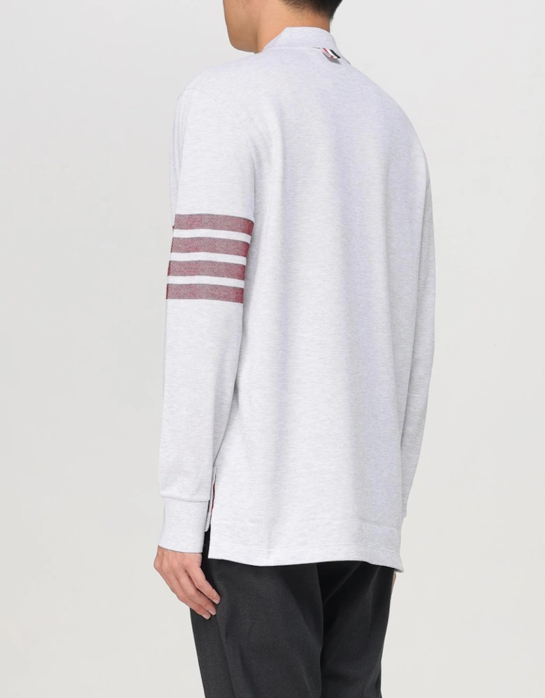 Long Sleeve Polo Shirt 4Bar Stripe Detail