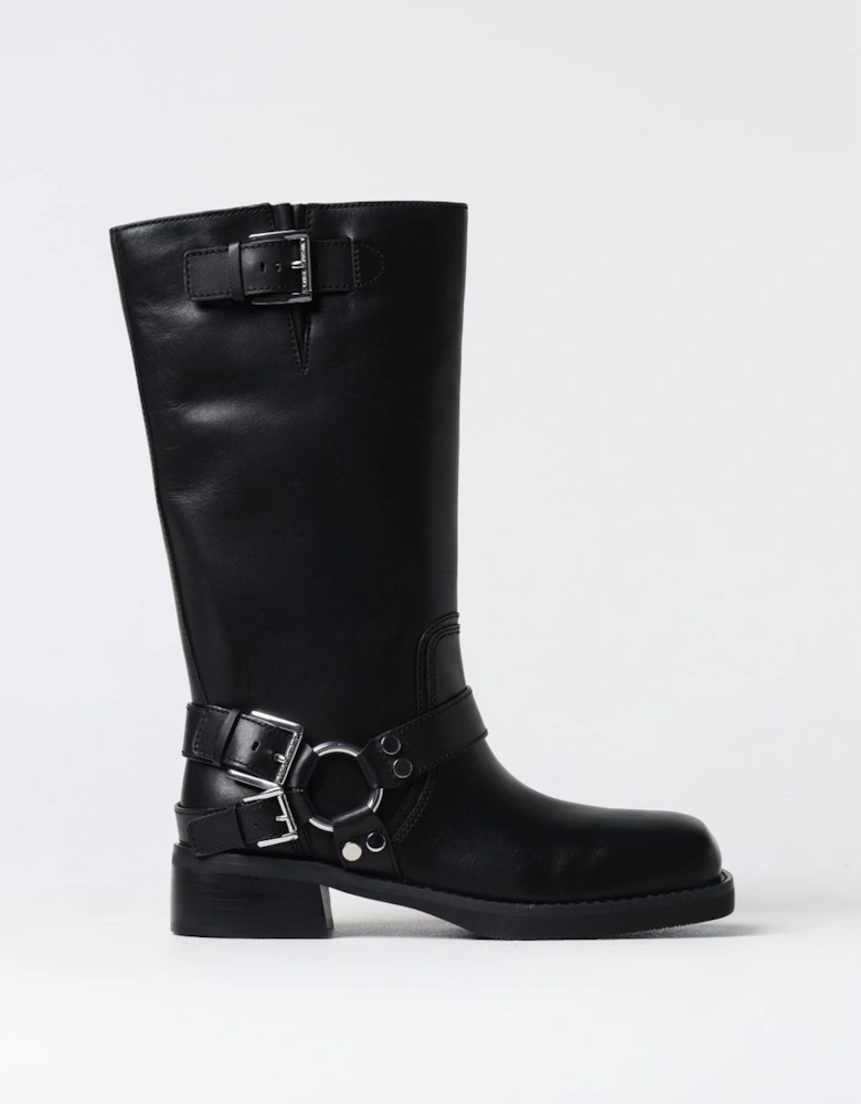 Leather Buckle Boots