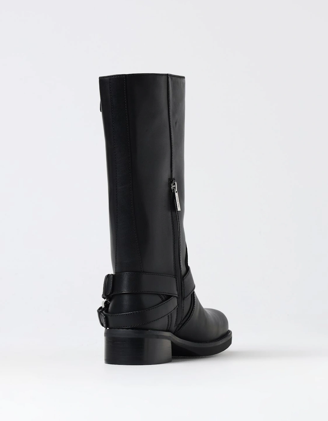 Leather Buckle Boots