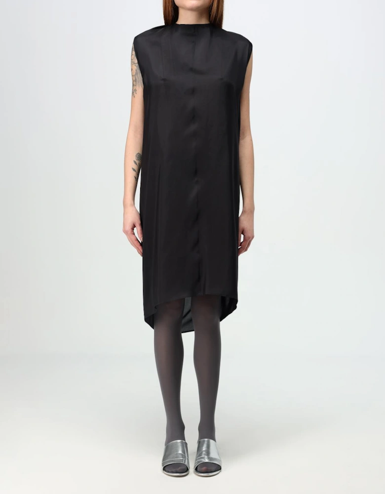 Silk Midi Dress Relaxed Fit