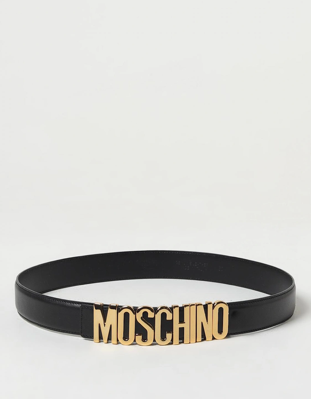 Fashionable Leather Belt with Lettering Logo Detail Accessory