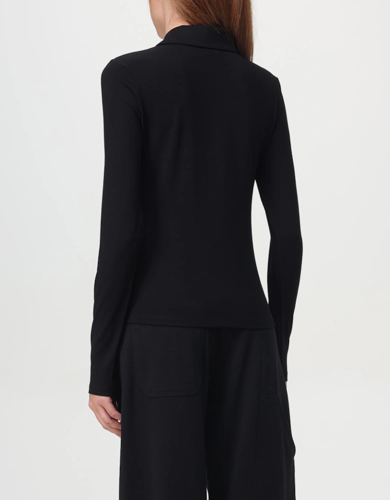 Long Sleeve Polo Shirt Minimalist Design