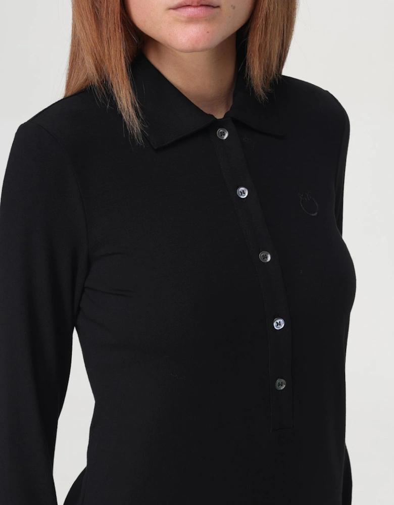 Long Sleeve Polo Shirt Minimalist Design