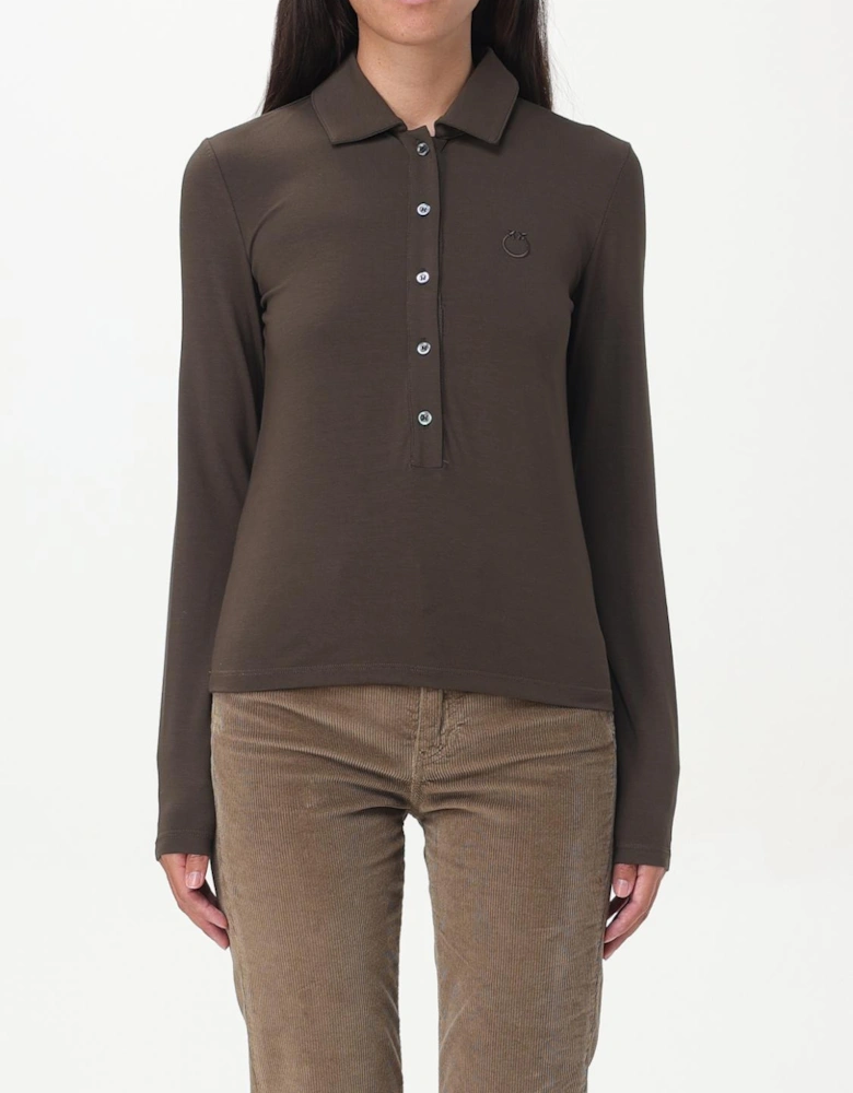 Long Sleeve Polo Shirt Minimalist Design