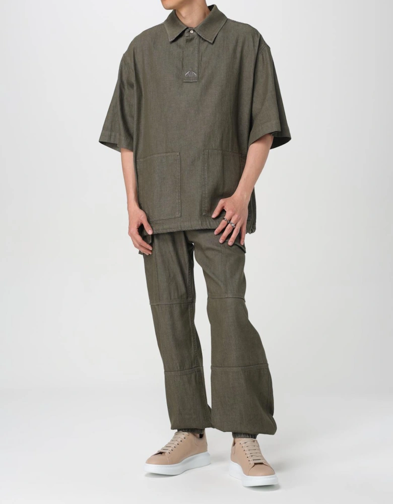Linen Shirt Relaxed Fit Short Sleeves