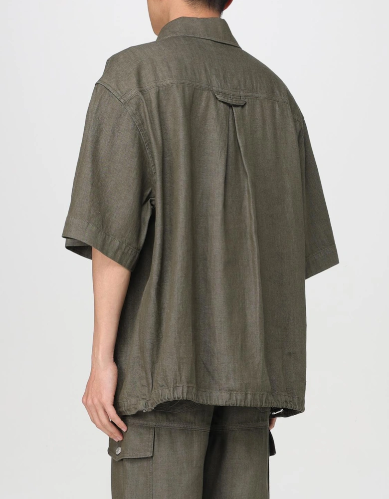 Linen Shirt Relaxed Fit Short Sleeves