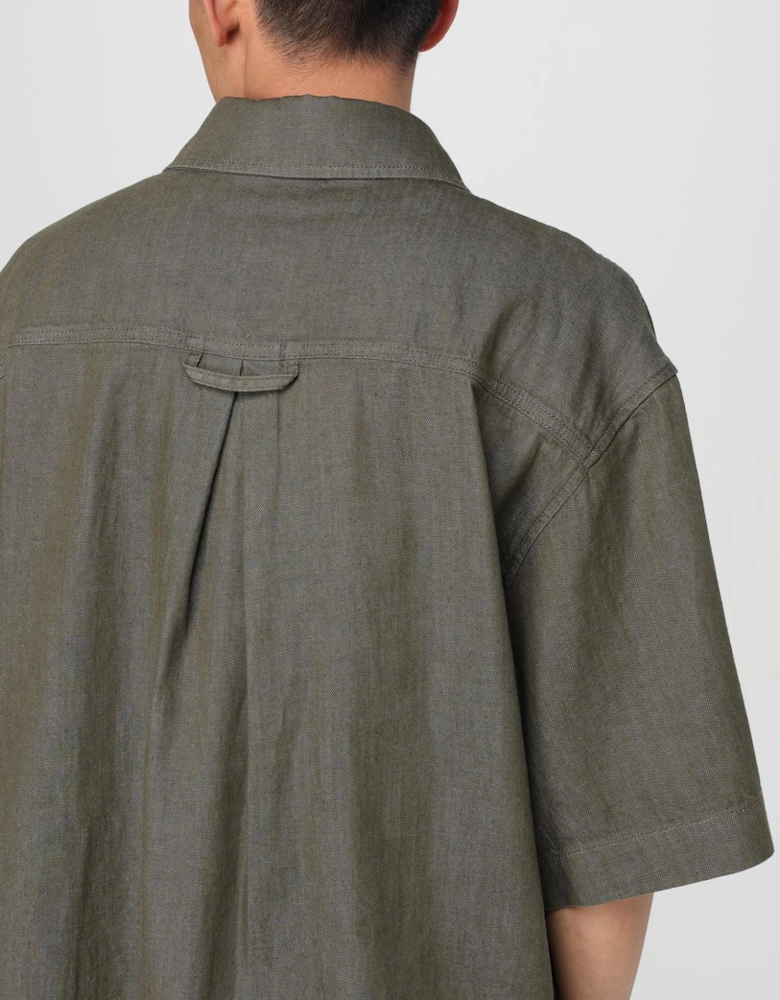Linen Shirt Relaxed Fit Short Sleeves