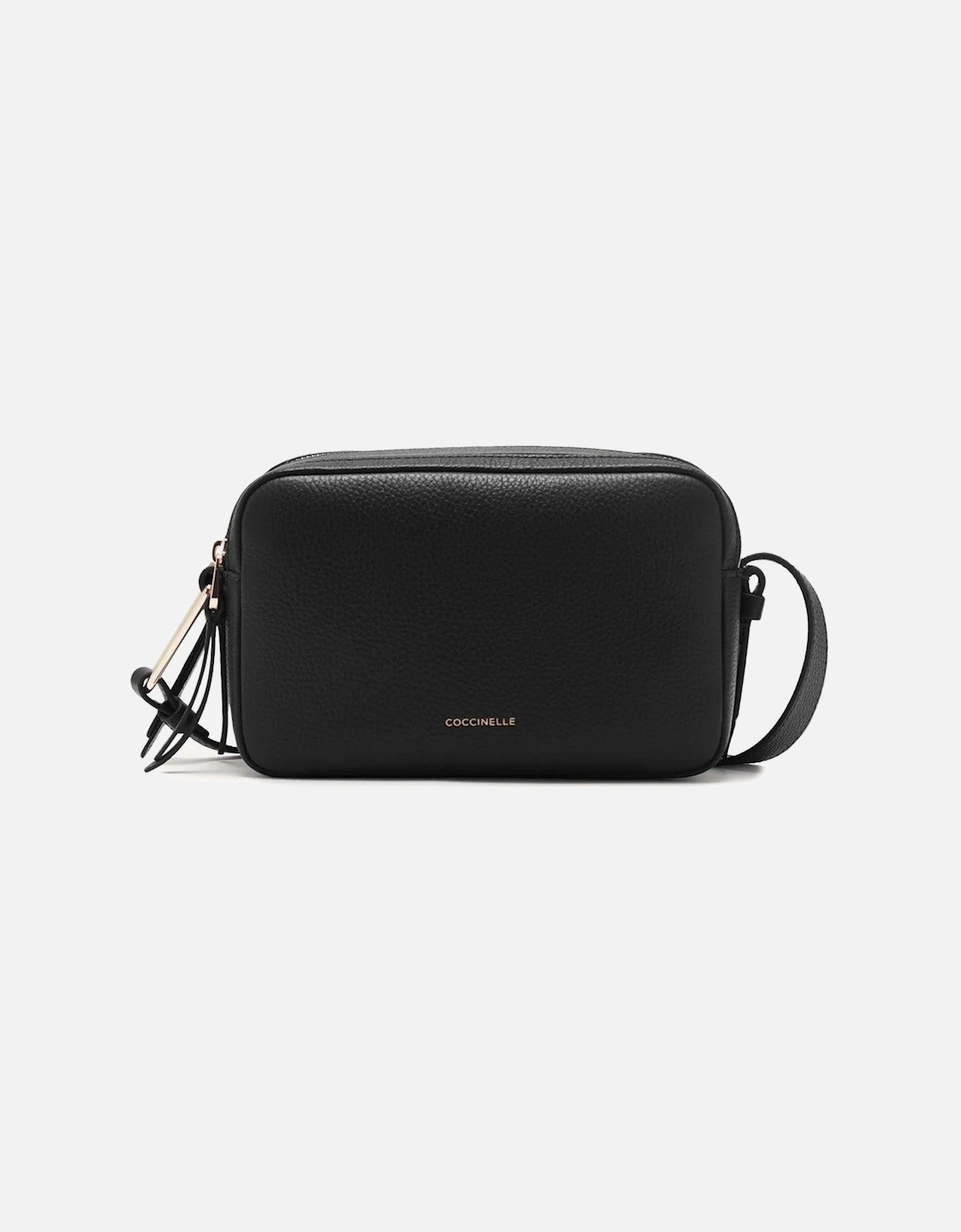 Leather Across-Body Bag with Adjustable Shoulder Strap and Visible Logo, 4 of 3