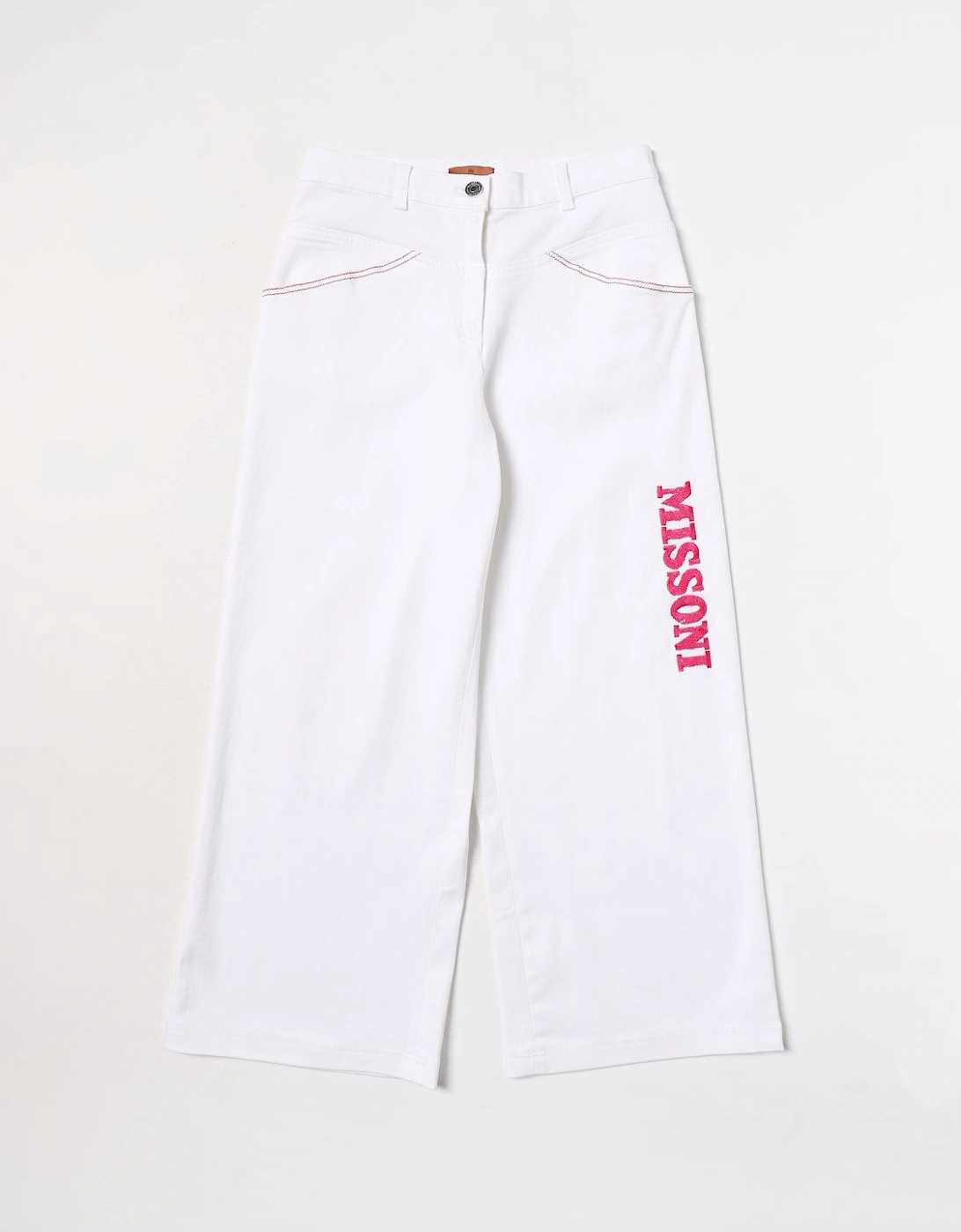 Wide Leg Jeans Side Logo