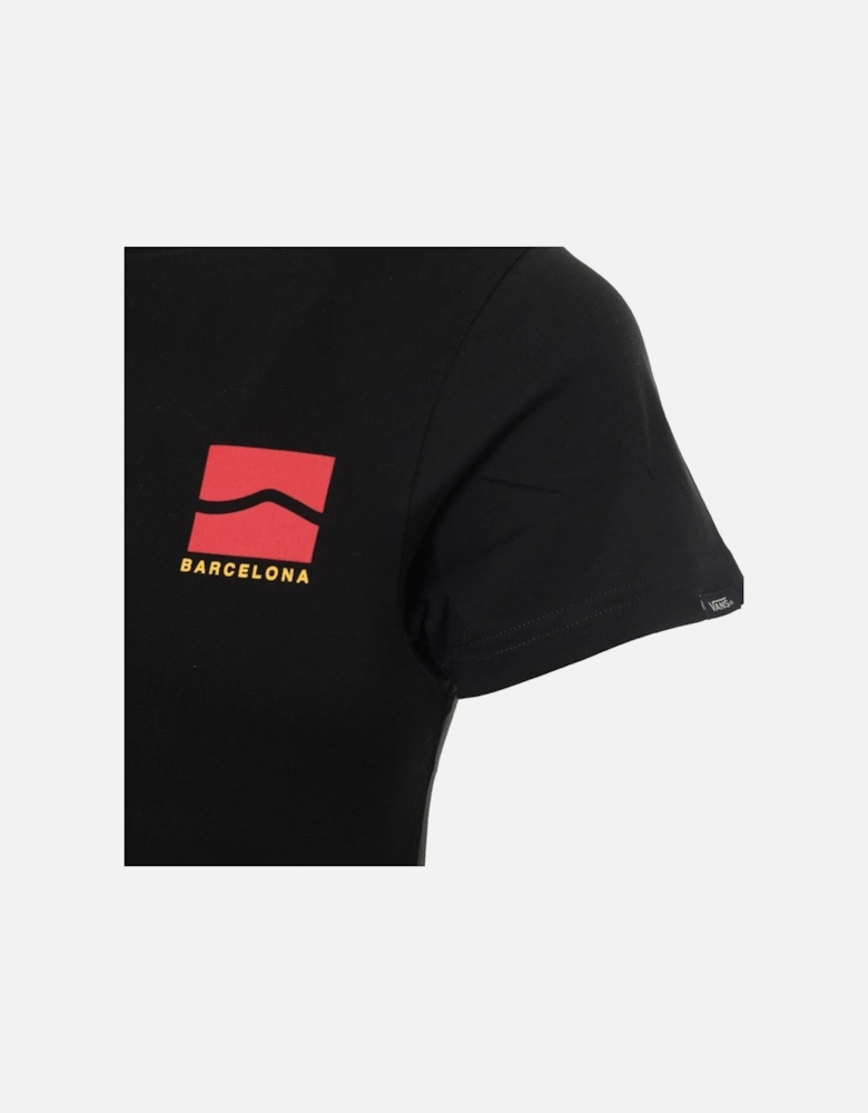 Cotton T-Shirt with Visible Logo and Short Sleeves