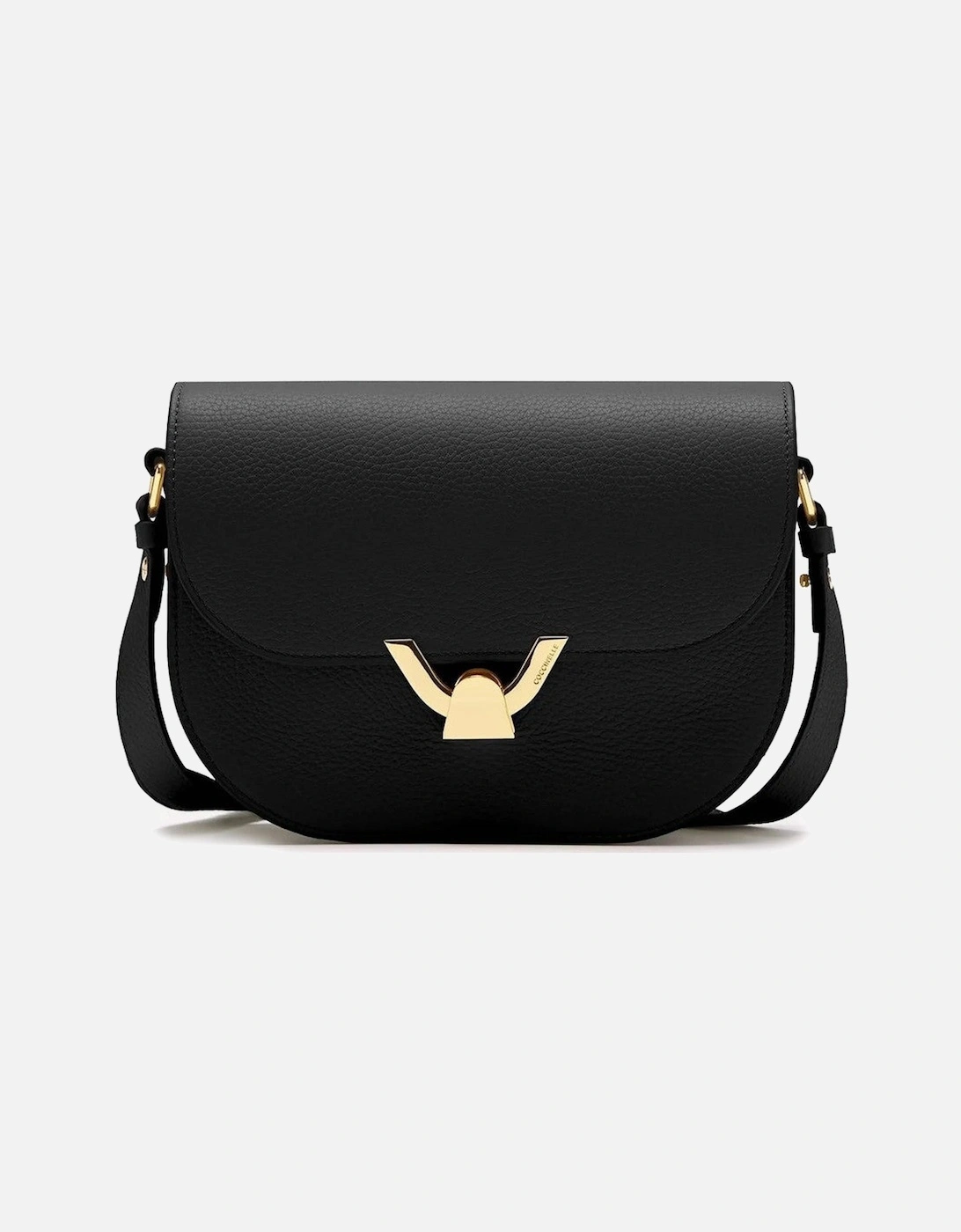 Leather Across-Body Bag with Adjustable Strap and Metallic Fastening, 4 of 3