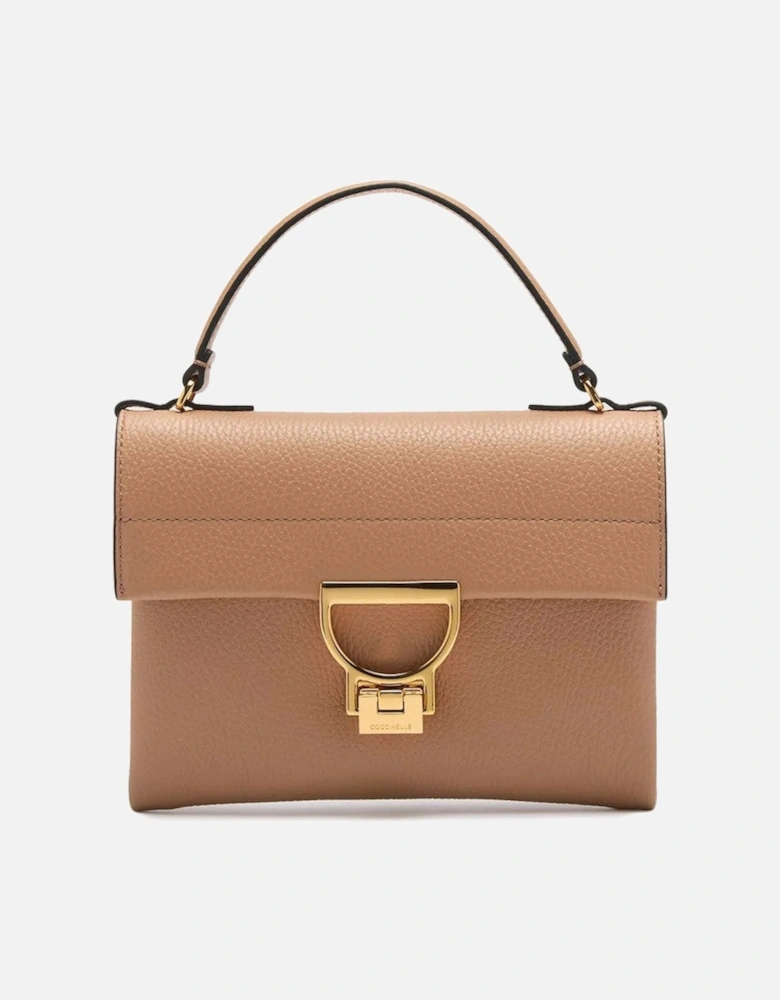 Leather Handbag with Adjustable and Removable Shoulder Strap