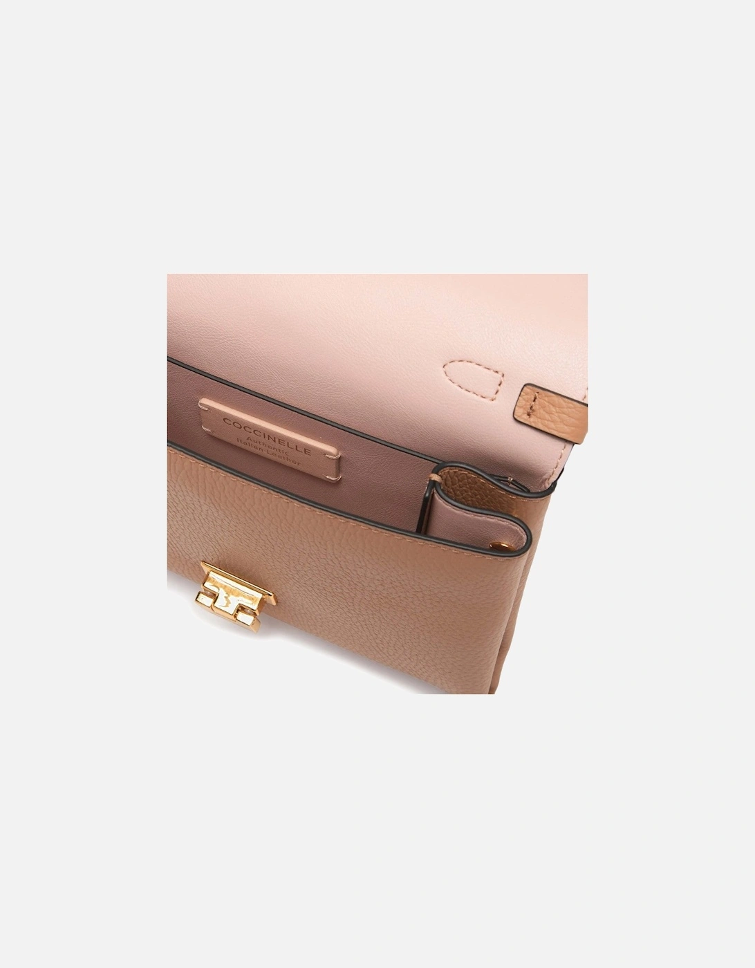 Leather Handbag with Adjustable and Removable Shoulder Strap