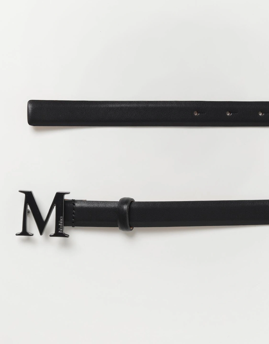 Leather Belt with Metal Buckle