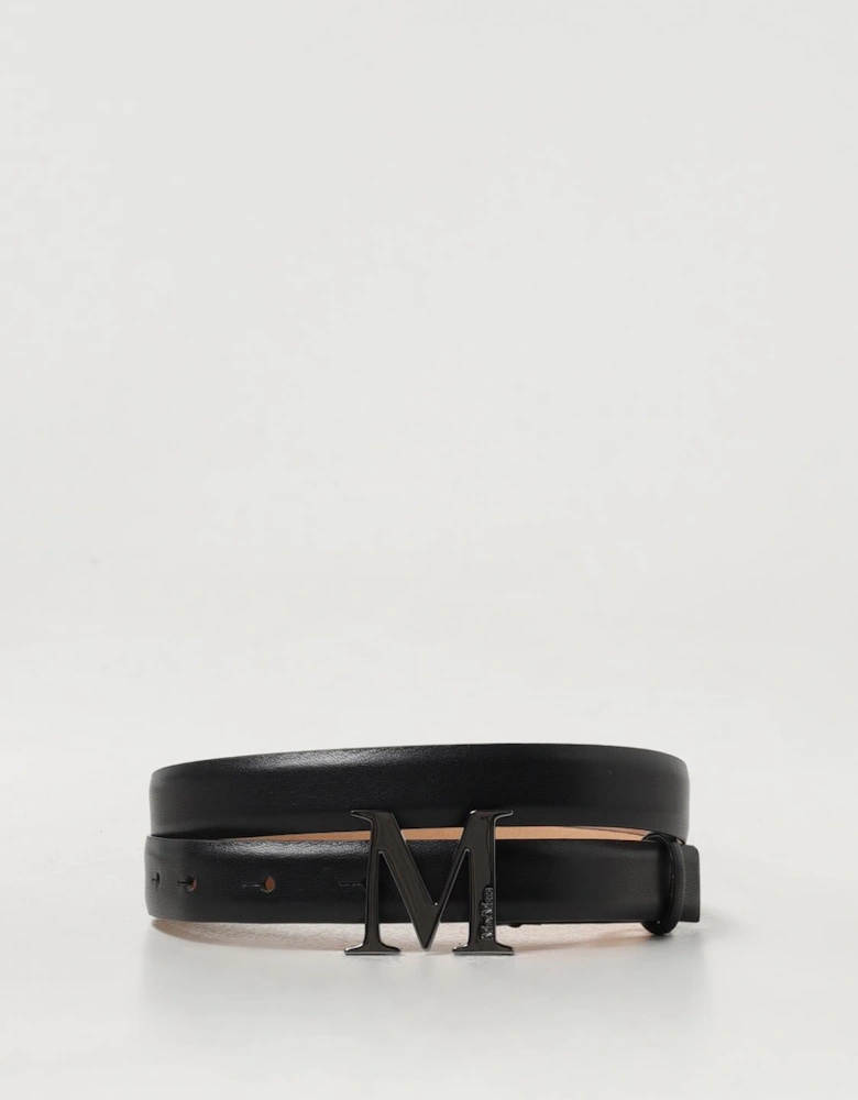 Leather Belt with Metal Buckle