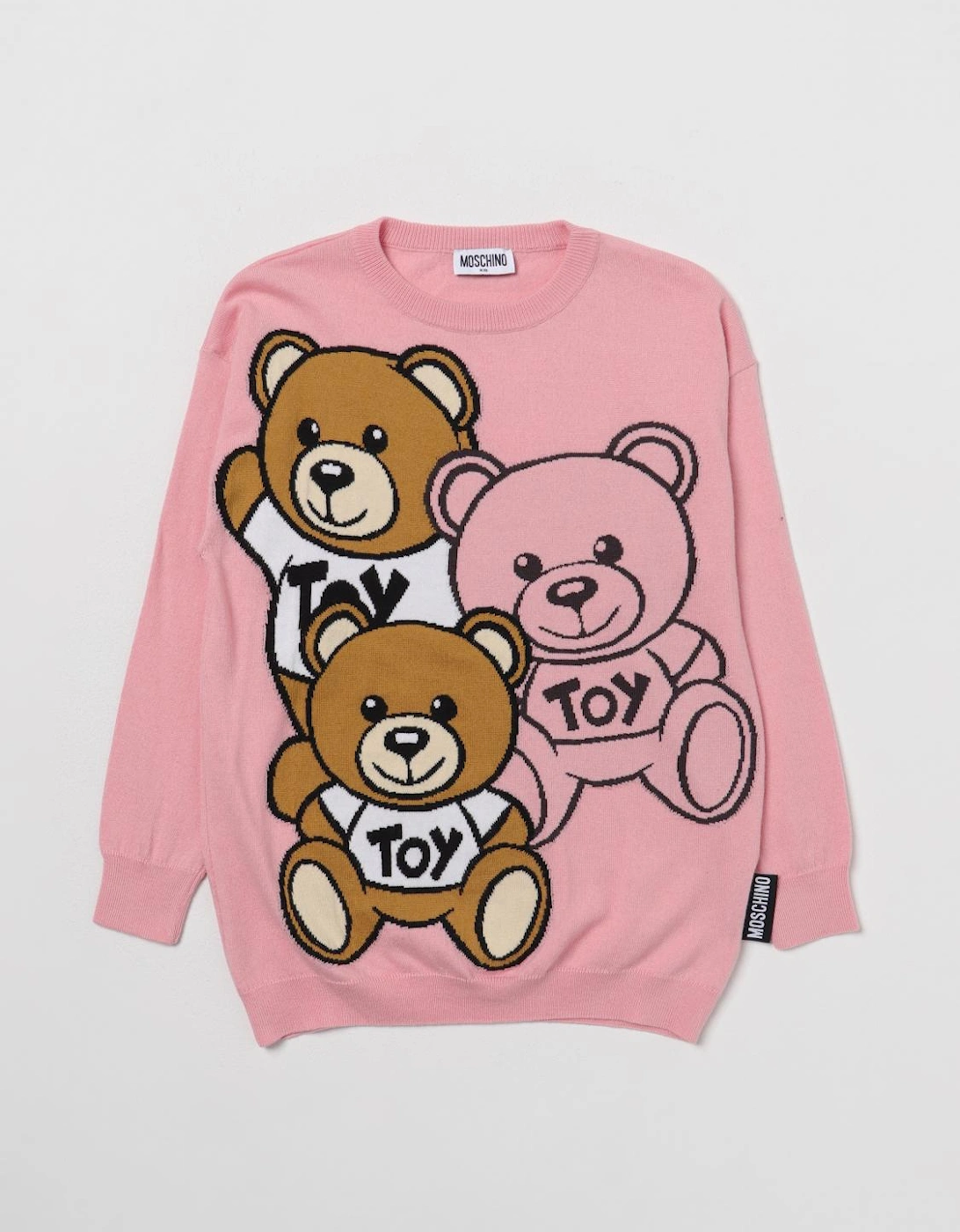 Teddy Bear Appliqu Knit Sweater