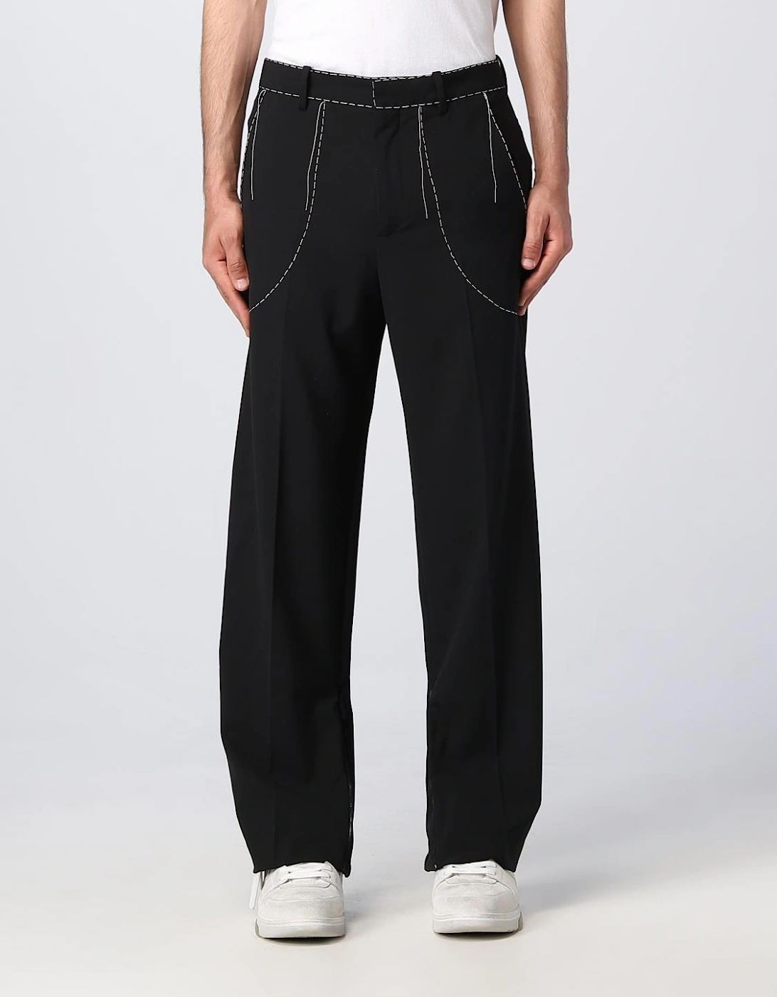 Tailored Trousers with Contrast Stitching, 6 of 5