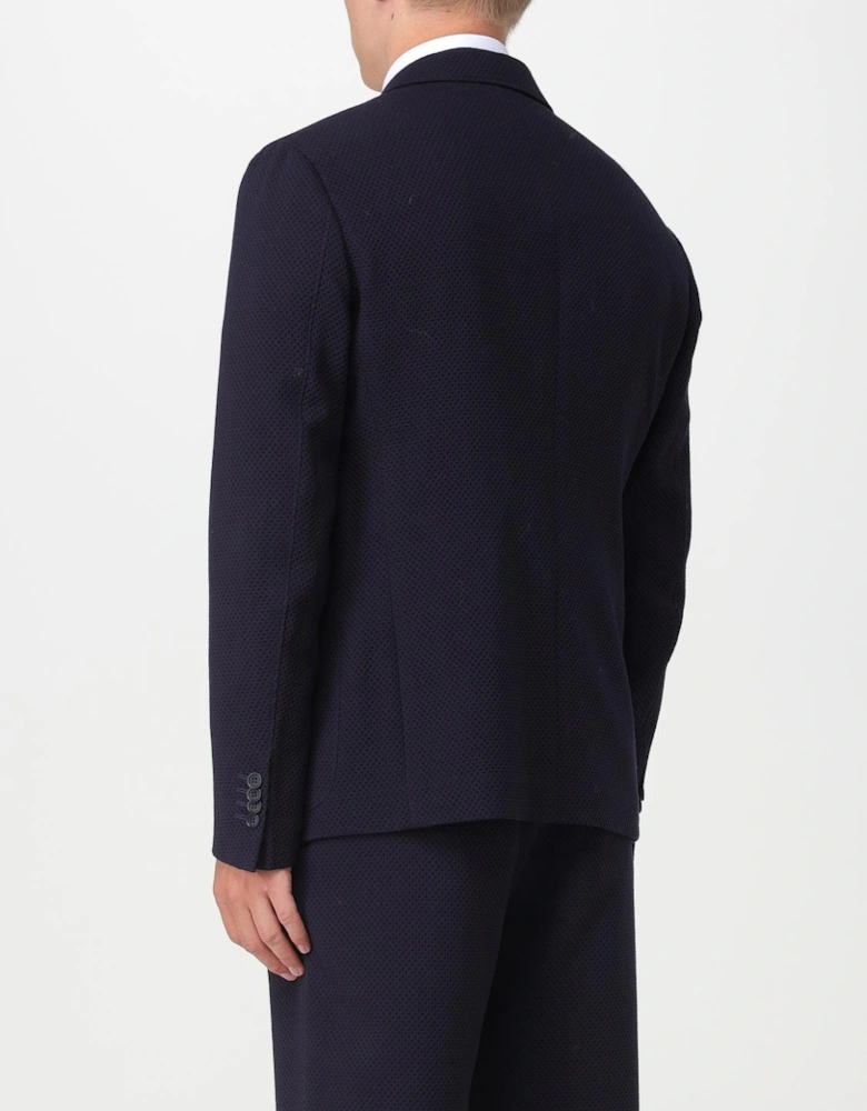 DoubleBreasted Knit Blazer